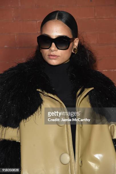 Kehlani attends the Marc Jacobs Fall 2018 Show at Park Avenue Armory on February 14, 2018 in New York City.