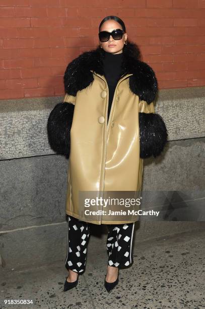 Kehlani attends the Marc Jacobs Fall 2018 Show at Park Avenue Armory on February 14, 2018 in New York City.