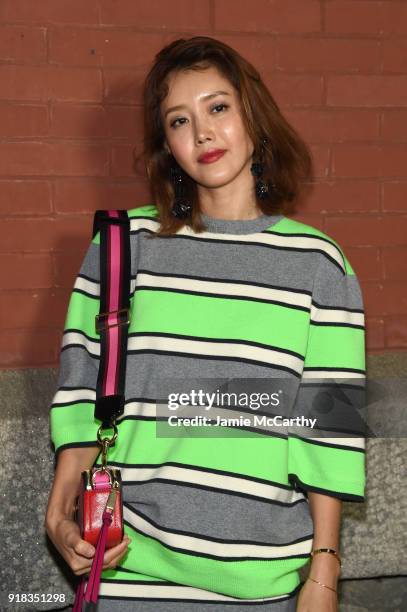 Chae Jung-an attends the Marc Jacobs Fall 2018 Show at Park Avenue Armory on February 14, 2018 in New York City.