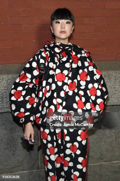 Yuki Matsuda attends the Marc Jacobs Fall 2018 Show at Park Avenue Armory on February 14, 2018 in New York City.