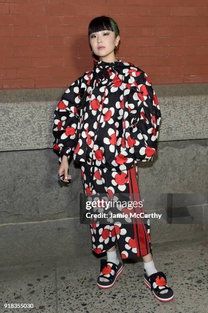 Yuki Matsuda attends the Marc Jacobs Fall 2018 Show at Park Avenue Armory on February 14, 2018 in New York City.