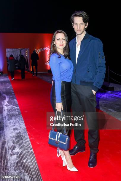 German actress Alice Dwyer and German actor Sabin Tambrea attend the Young ICONs Award in cooperation with ICONIST at BRLO Brwhouse on February 14,...