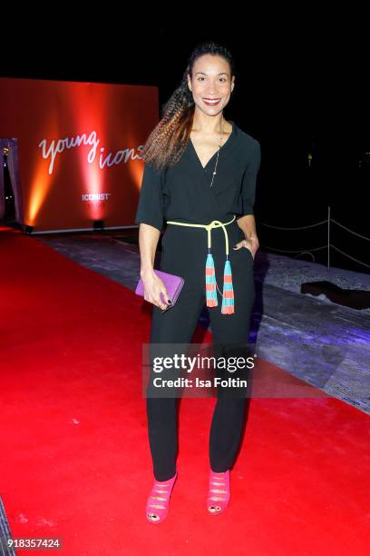 German presenter Annabelle Mandeng attends the Young ICONs Award in cooperation with ICONIST at BRLO Brwhouse on February 14, 2018 in Berlin, Germany.