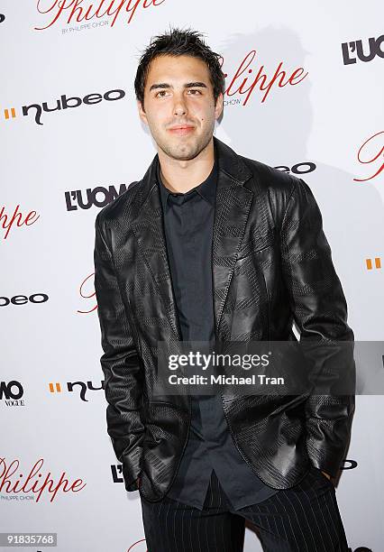 Sasha Vujacic of the Los Angeles Lakers arrives to the opening celebration for Philippe West Hollywood held on October 12, 2009 in Los Angeles,...