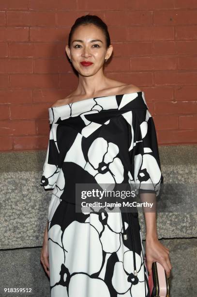 Shiho Yano attends the Marc Jacobs Fall 2018 Show at Park Avenue Armory on February 14, 2018 in New York City.