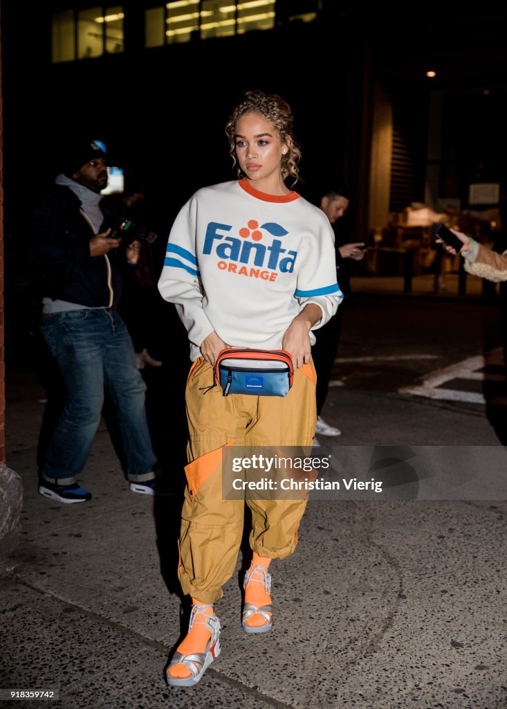 Street Style - New York Fashion Week February 2018 - Day 7
