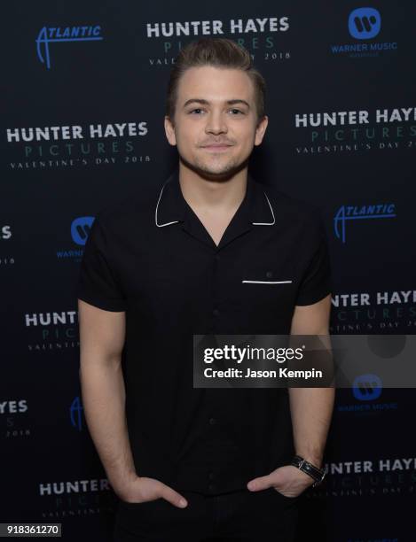 Country artist Hunter Hayes visits Regal Green Hills on February 14, 2018 in Nashville, Tennessee.