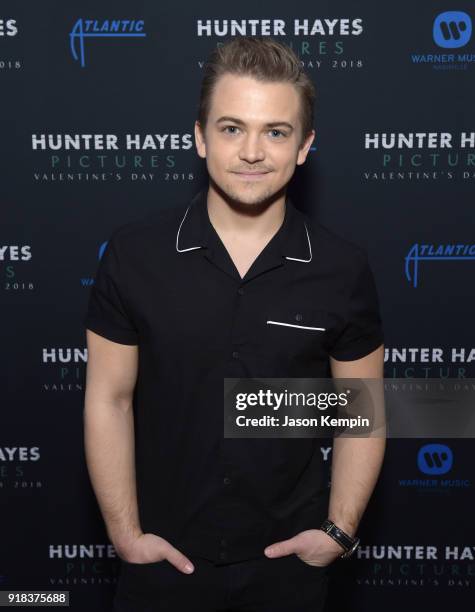 Country artist Hunter Hayes visits Regal Green Hills on February 14, 2018 in Nashville, Tennessee.