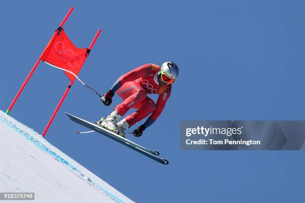 Aksel Lund Svindal of Norway makes a run during the Men's Downhill on day six of the PyeongChang 2018 Winter Olympic Games at Jeongseon Alpine Centre...