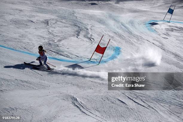 Resi Stiegler of the United States competes during the Ladies' Giant Slalom on day six of the PyeongChang 2018 Winter Olympic Games at Yongpyong...