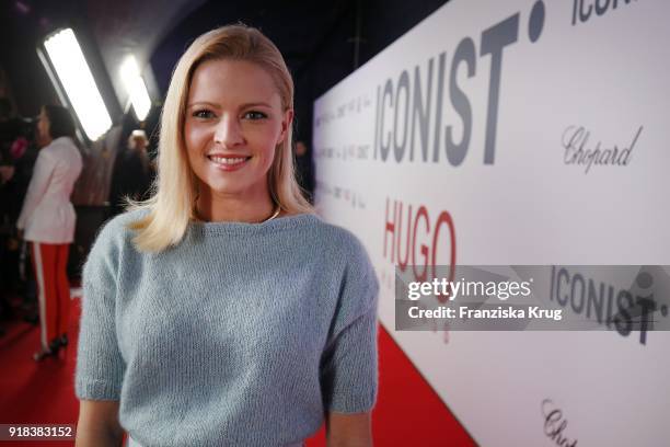 Jennifer Ulrich attends the Young ICONs Award in cooperation with ICONIST at Spindler&Klatt on February 14, 2018 in Berlin, Germany.