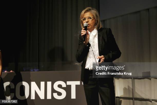 Inga Griese during the Young ICONs Award in cooperation with ICONIST at Spindler&Klatt on February 14, 2018 in Berlin, Germany.