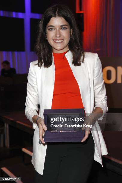 Marie Nasemann during the Young ICONs Award in cooperation with ICONIST at Spindler&Klatt on February 14, 2018 in Berlin, Germany.