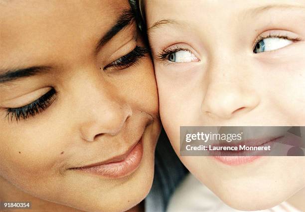 close-up of girl and boy - enf stock pictures, royalty-free photos & images