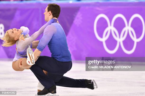 Germany's Aljona Savchenko and Germany's Bruno Massot compete in the pair skating free skating of the figure skating event during the Pyeongchang...