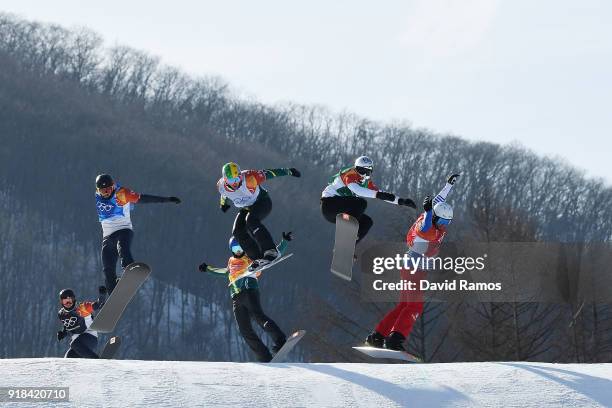 Pierre Vaultier of France , Jarryd Hughes of Australia , Regino Hernandez of Spain , Nick Baumgartner of the United States , Mick Dierdorff of the...