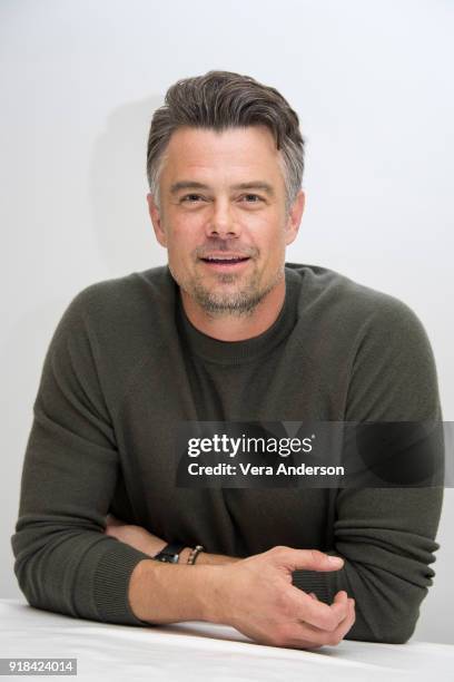 Josh Duhamel at the "Unsolved: The Murders of Tupac and the Notorious B.I.G." Press Conference at the Four Seasons Hotel on February 12, 2018 in...