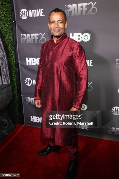 Producer Mario Van Peebles attends the Pan African Film Festival red carpet and screening of Marvel Studios "Black Panther" at Cinemark Baldwin Hills...