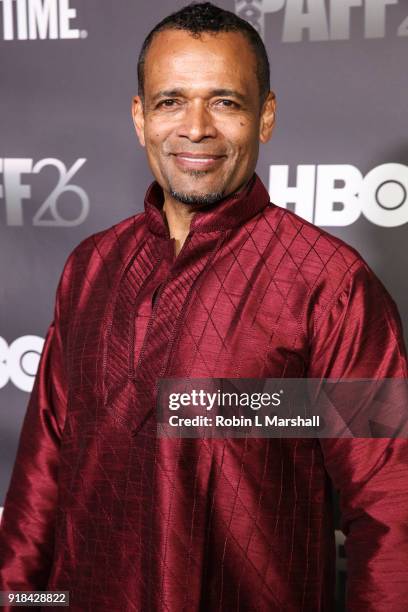 Producer Mario Van Peebles attends the Pan African Film Festival red carpet and screening of Marvel Studios "Black Panther" at Cinemark Baldwin Hills...