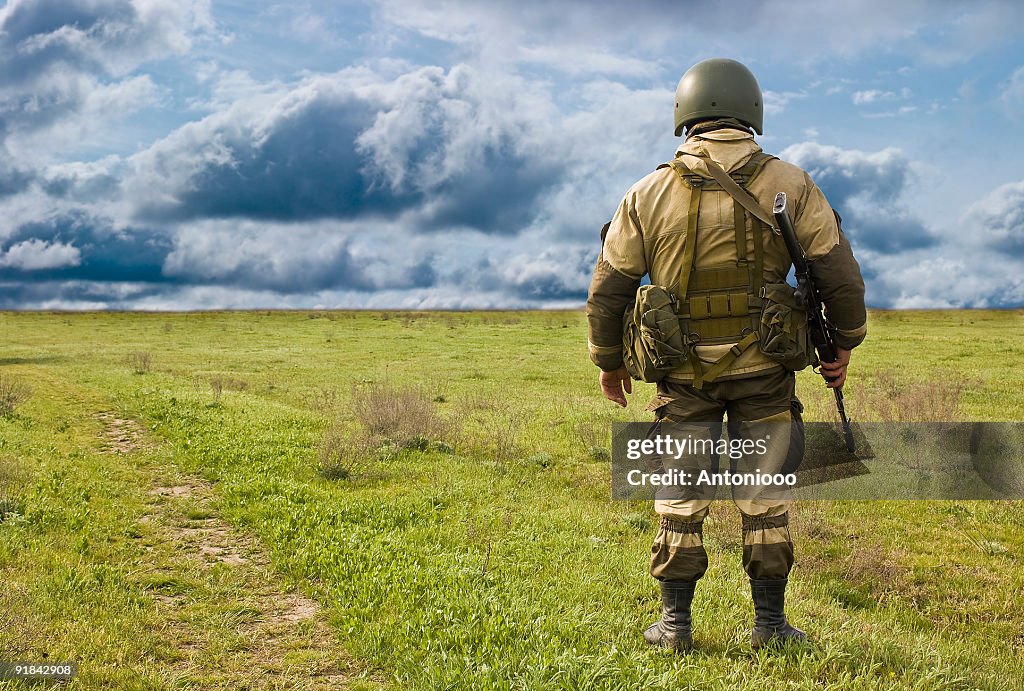The lonely soldier