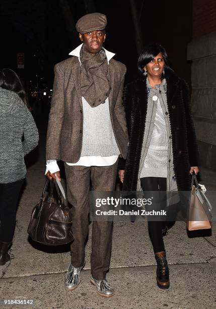 Street Style - New York Fashion Week February 2018 - Day 7, News Photo