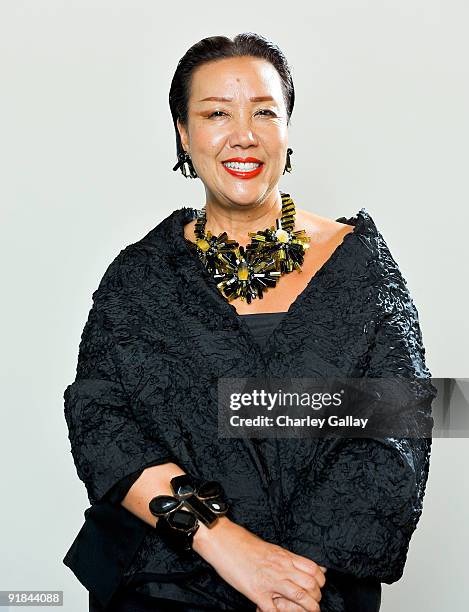 Designer Sue Wong poses for a portrait at Fashion Group International of Los Angeles' "Meet The Designers" at the Standard Hotel on October 12, 2009...