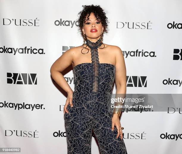 Elle Varner attends "Black Panther" Brooklyn Screening at BAM on February 14, 2018 in New York City.