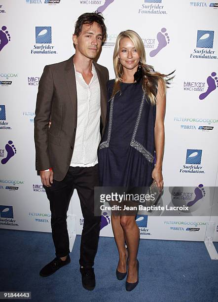 Brandon Boyd and Carolyn Murphy arrives at The Surfrider Foundation's 25th Anniversary Gala at the California Science Center's Wallis Annenberg...