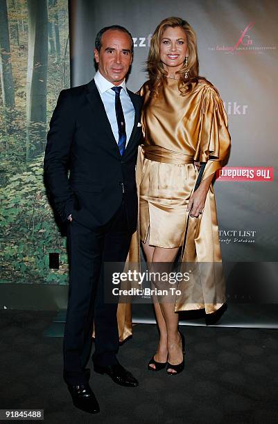 Designer Lloyd Klein and Kathy Ireland attend FGILA Hosts Downtown LA Fashion Week Kick Off Cocktail Party at The Standard Hotel on October 12, 2009...