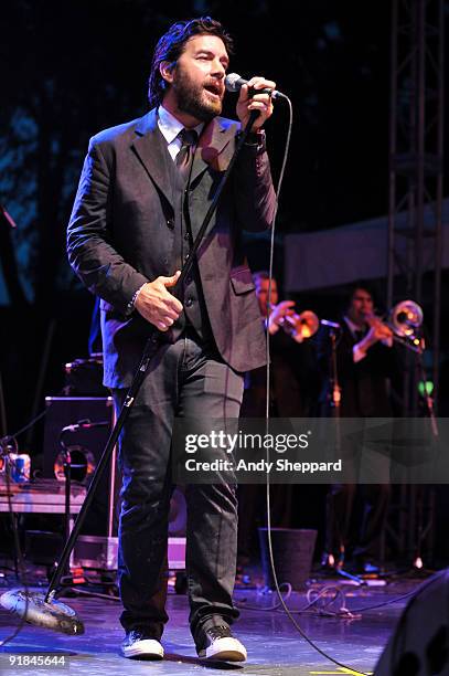 Bob Schneider of The Scabs performs on stage on Day 2 of Austin City Limits Festival 2009 at Zilker Park on October 3, 2009 in Austin, Texas. U.S.A