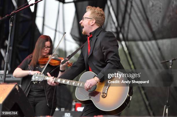 Dave King of Flogging Molly performs on stage on Day 2 of Austin City Limits Festival 2009 at Zilker Park on October 3, 2009 in Austin, Texas. U.S.A