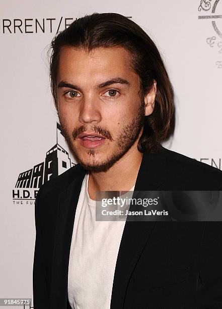 Actor Emile Hirsch attends The Art of Elysium's Genesis event at HD Buttercup on October 10, 2009 in Los Angeles, California.