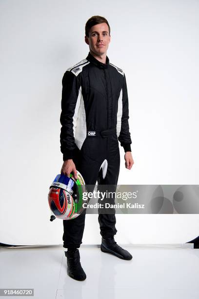 Jack Le Brocq driver of the Tekno Autosports Holden Commodore ZB poses during the 2018 Supercars Media Day at Fox Studios on February 15, 2018 in...