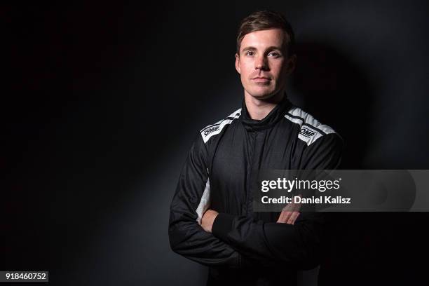 Jack Le Brocq driver of the Tekno Autosports Holden Commodore ZB poses during the 2018 Supercars Media Day at Fox Studios on February 15, 2018 in...