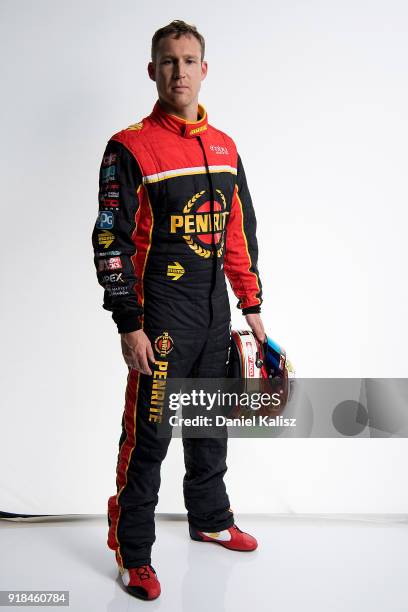 David Reynolds driver of the Erebus Penrite Racing Holden Commodore ZB poses during the 2018 Supercars Media Day at Fox Studios on February 15, 2018...