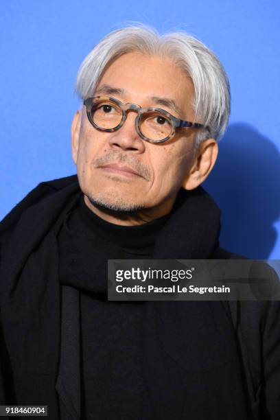 Jury Member Ryuichi Sakamoto pose at the International Jury photo call during the 68th Berlinale International Film Festival Berlin at Grand Hyatt...