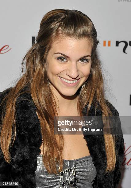 Actress Rachel McCord arrives at the opening celebration for Philippe West Hollywood on October 12, 2009 in Los Angeles, California.