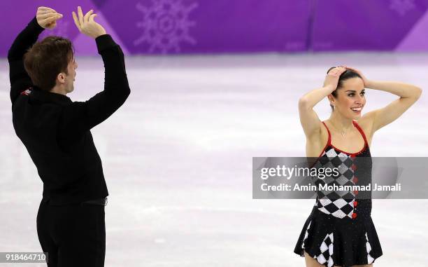 Valentina Marchei and Ondrej Hotarek of Italy compete during the Pair Skating Free Skating at Gangneung Ice Arena on February 15, 2018 in Gangneung,...