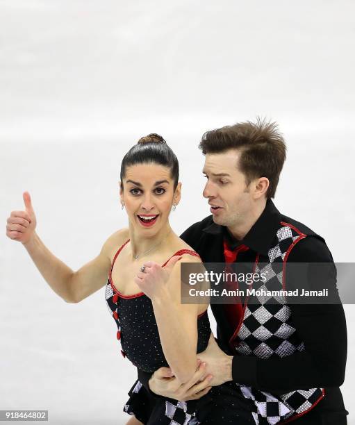 Valentina Marchei and Ondrej Hotarek of Italy compete during the Pair Skating Free Skating at Gangneung Ice Arena on February 15, 2018 in Gangneung,...