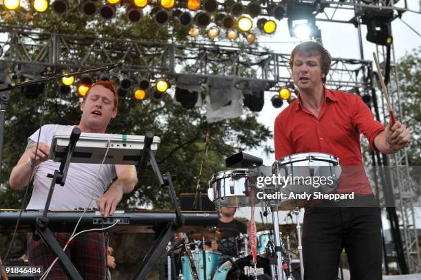 Paul Noonan of Bell X1 performs on stage on Day 2 of Austin City Limits Festival 2009 at Zilker Park on October 3, 2009 in Austin, Texas. U.S.A.