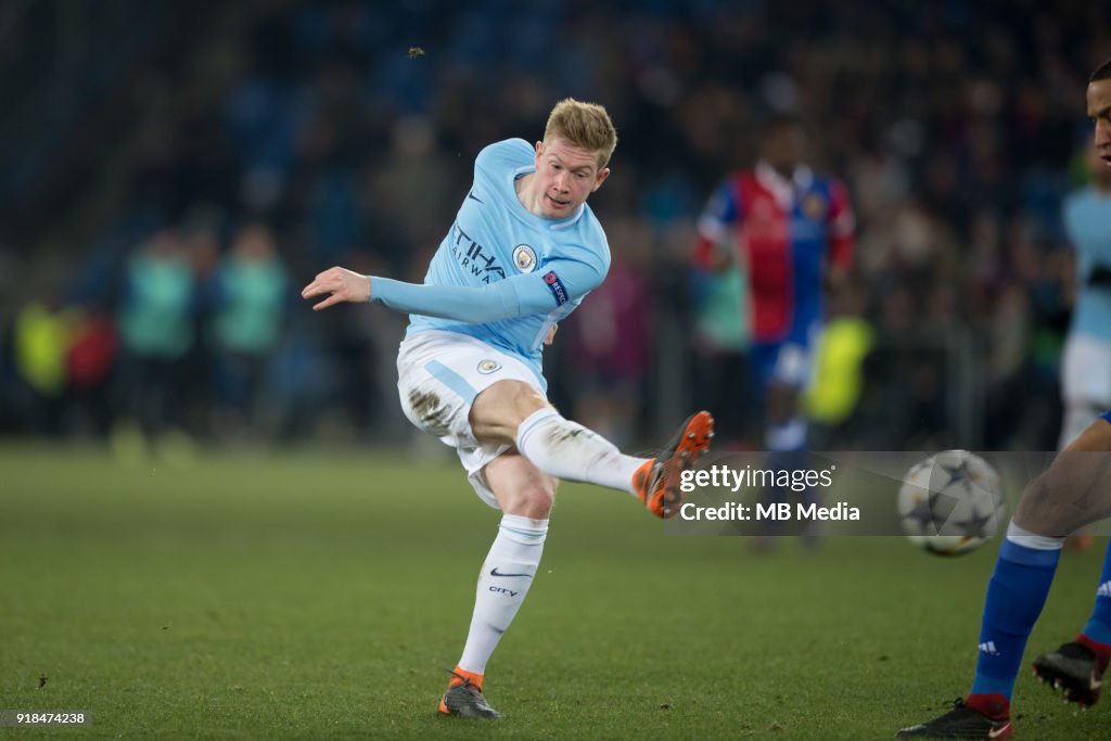 FC Basel v Manchester City - UEFA Champions League Round of 16: First Leg