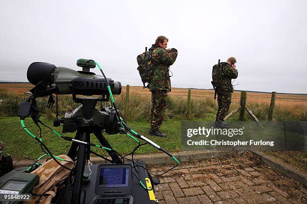 Forward Air Controllers guide in fighter jets to a target as they take part in exercise Joint Warrior, the biggest tri-service exercise conducted in...