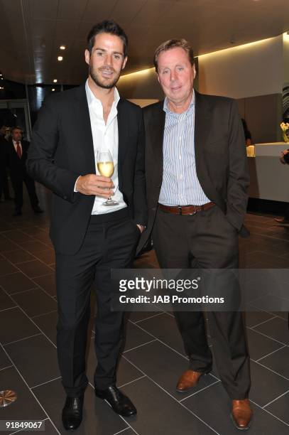 Jamie Redknapp and Harry Redknapp attends the opening of the new Audi Showroom on October 12, 2009 in London, England.