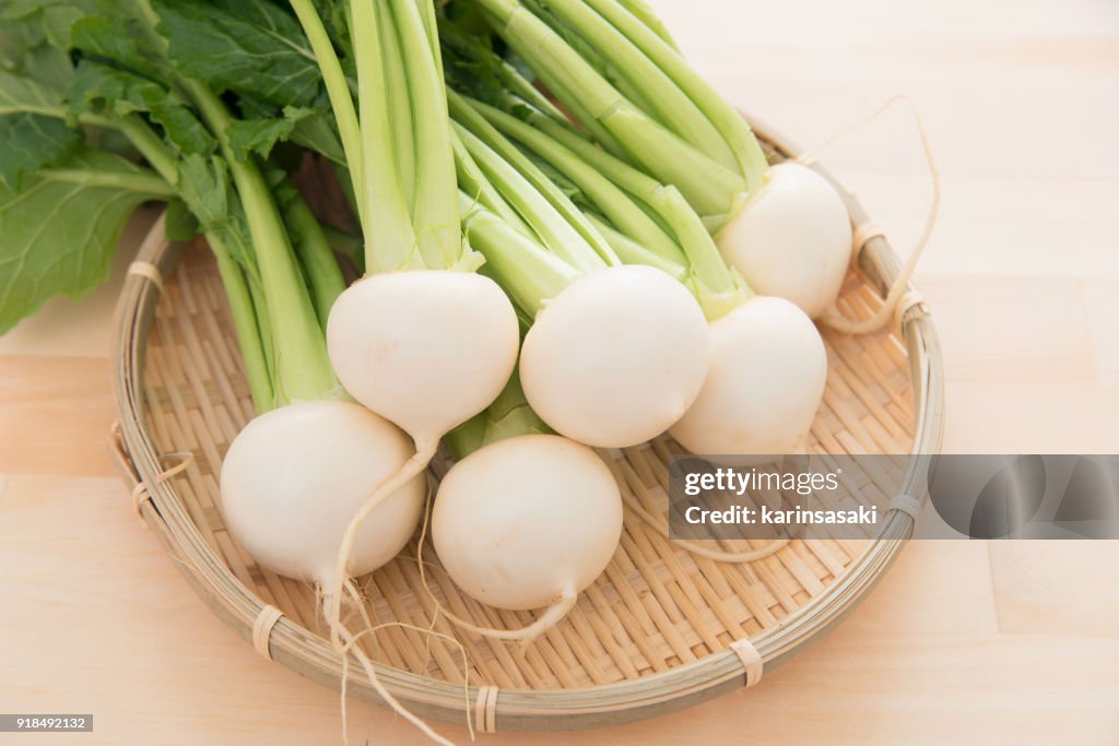Raw white turnip