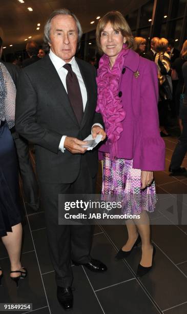 Helen Stewart and Sir Jackie Stewart attends the opening of the new Audi Showroom on October 12, 2009 in London, England.