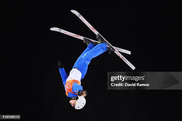 Kiley Mckinnon of the United States competes during the Freestyle Skiing Ladies' Aerials Qualification on day six of the PyeongChang 2018 Winter...