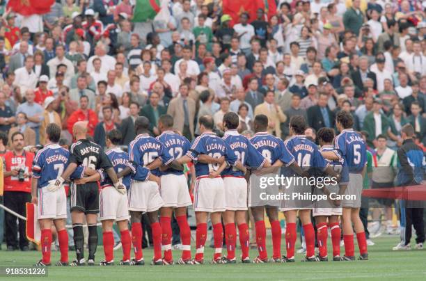 Soccer - 1998 World Cup - French soccer team before France Vs Saudi Arabia match