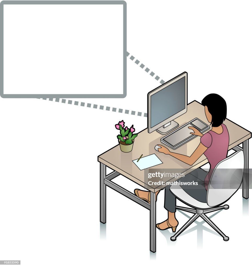 Woman at Desk