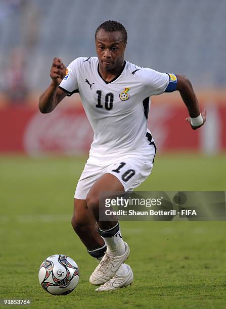 Ghana captain Andre Ayew during the FIFA U20 World Cup Semi Final match between Ghana and Hungary at the Cairo International Stadium on October 13,...