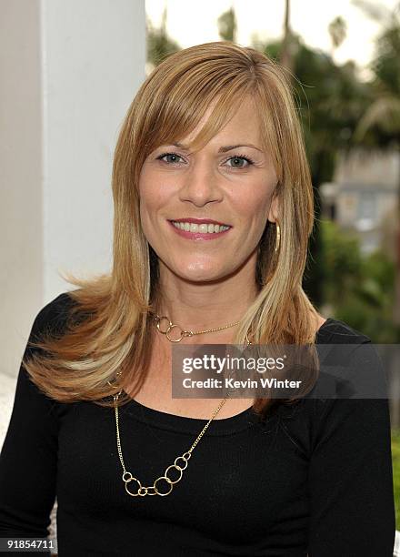 Dick Clark Productions VP of Sponsorship Rachel Wagner poses during the 2009 American Music Awards press conference held at the Beverly Hills Hotel...